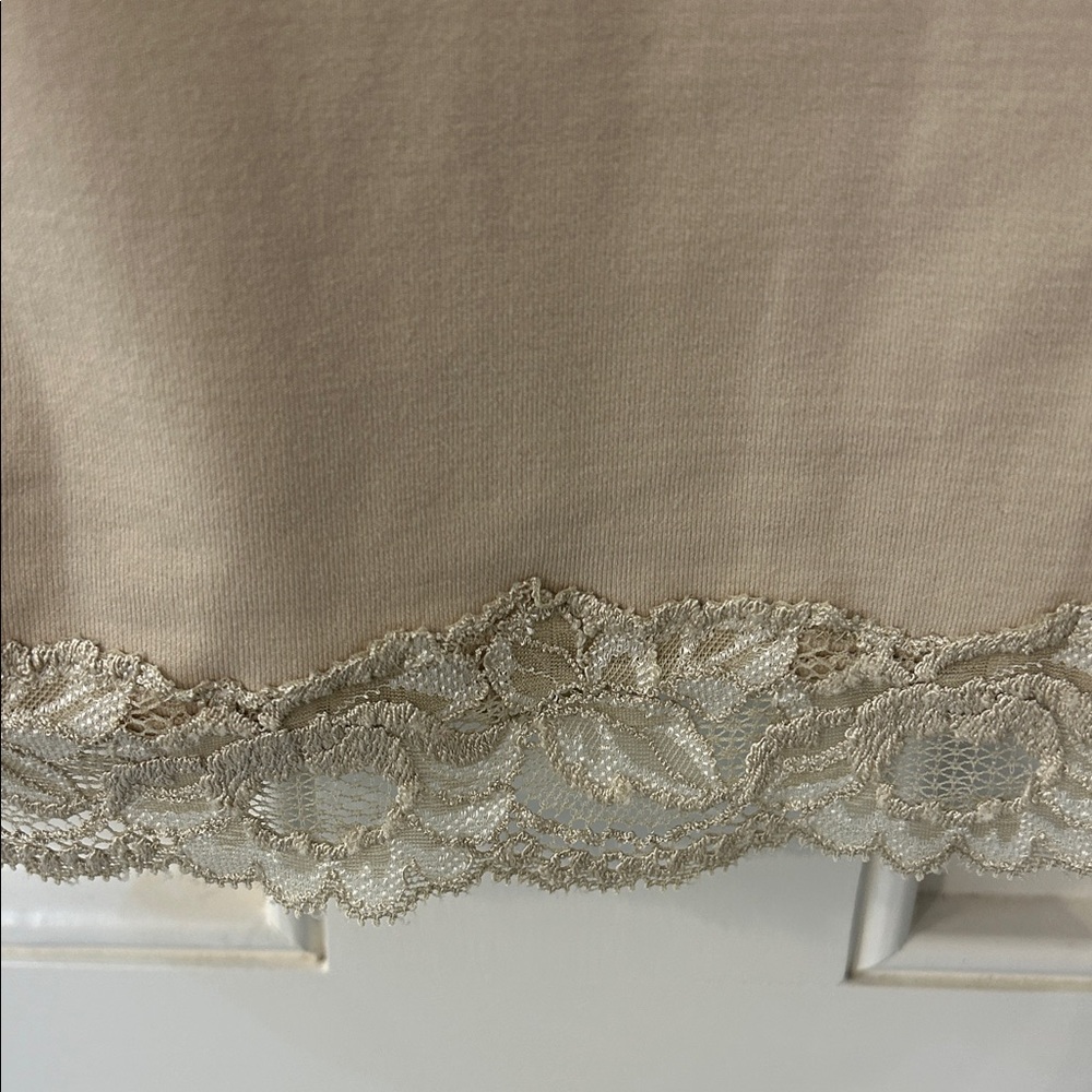 Ann Taylor Beige Lace Trim Camisole - Picture 3 of 7